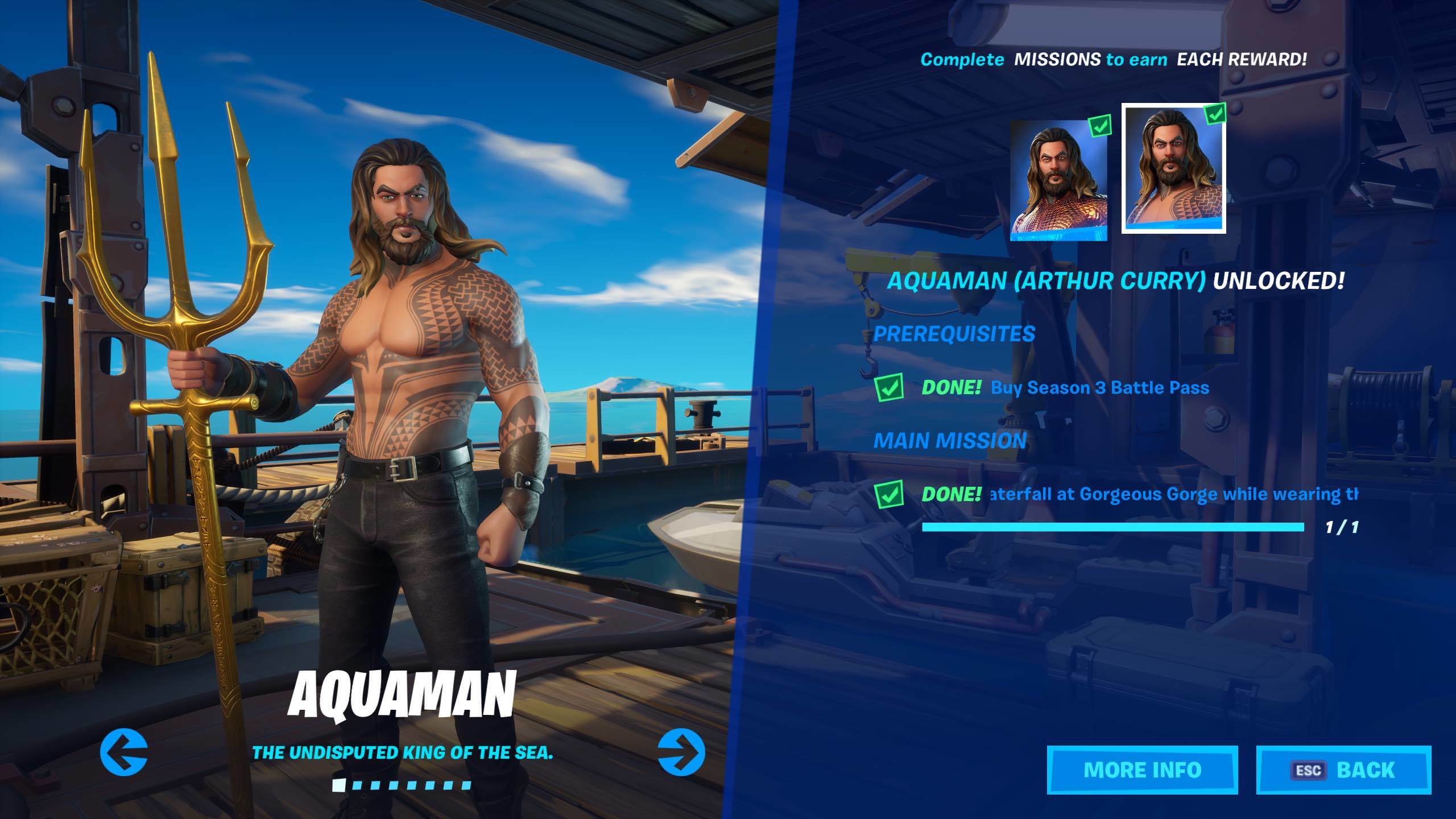 Cómo Desbloquear el Aspecto Alternativo de Aquaman en “Fortnite Battle Royale”